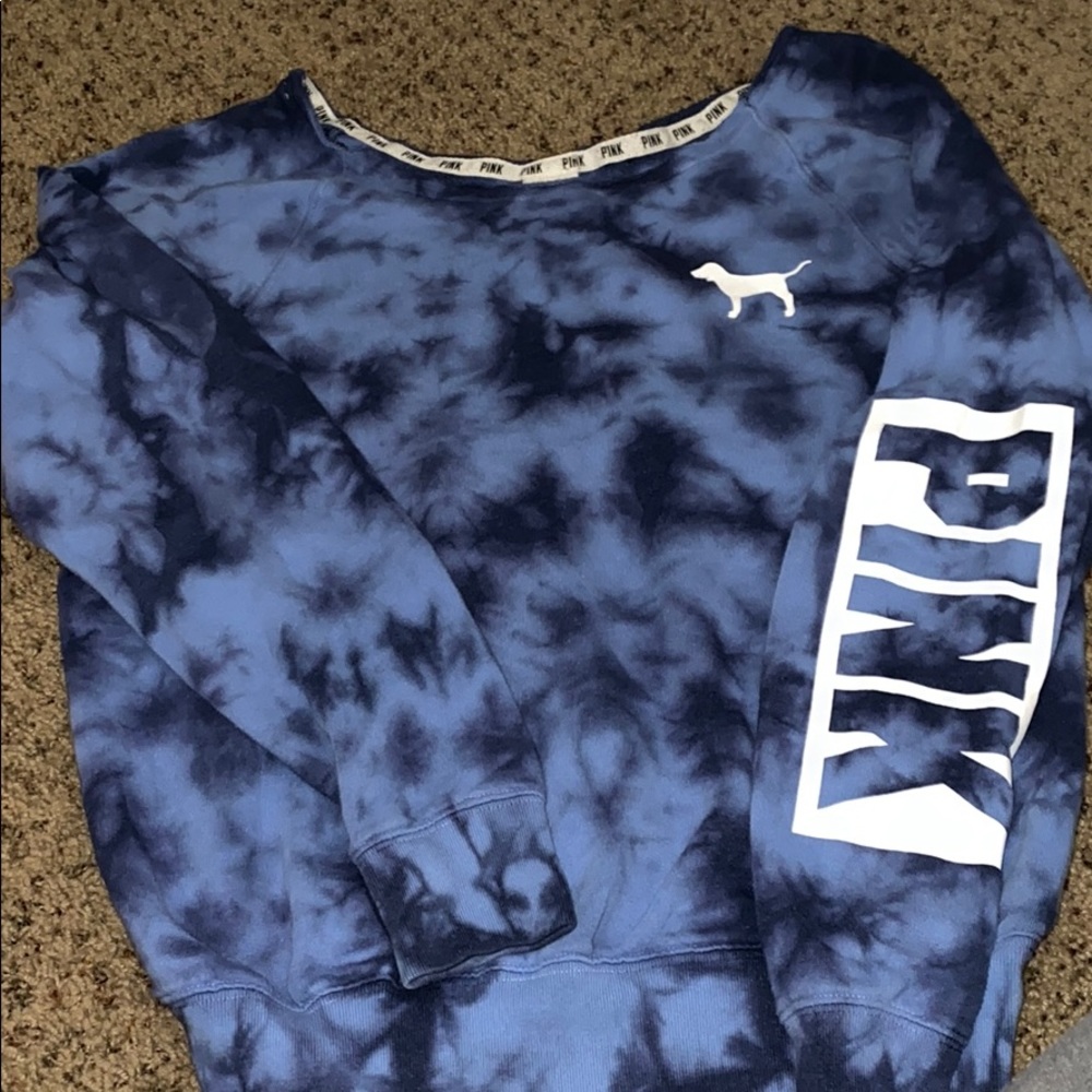 PINK Victoria secret  tyedye lounge sweatshirt